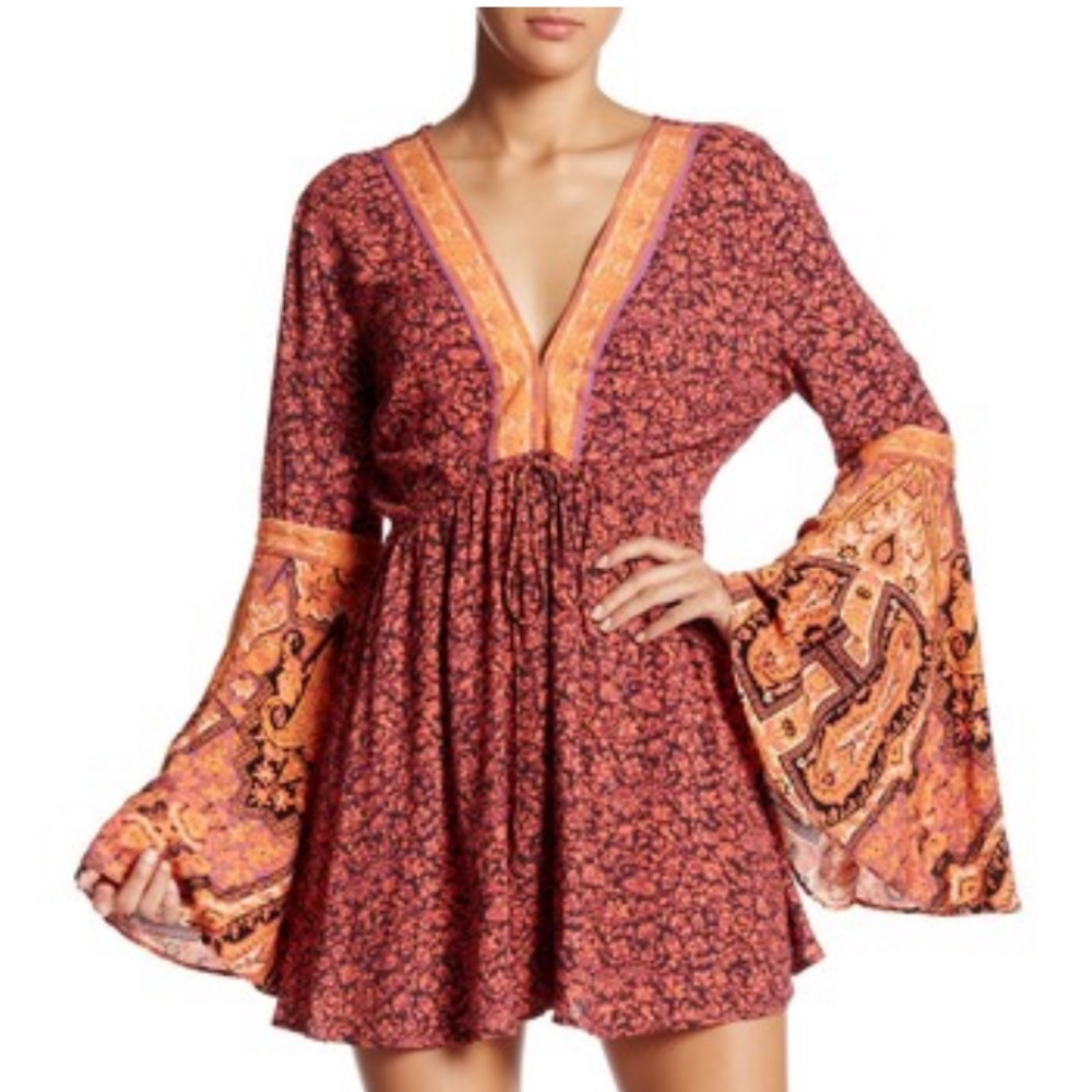 Free People Once Upon A Time Summertime Romper XS - Picture 1 of 8